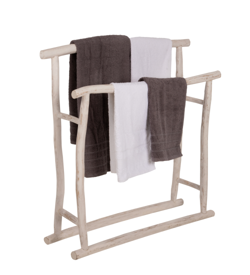 Κρεμάστρα Λευκή Πατίνα για Πετσέτες